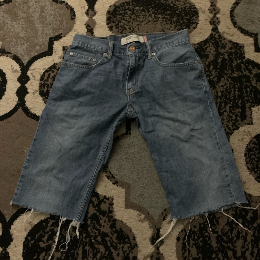 Levi's Blue Denim Cutoff Shorts